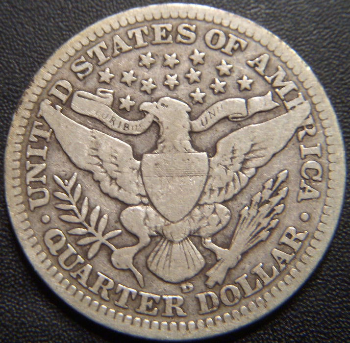 1909-D Barber Quarter - Very Good
