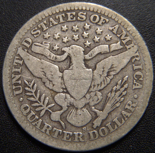 1909-S Barber Quarter - Very Good