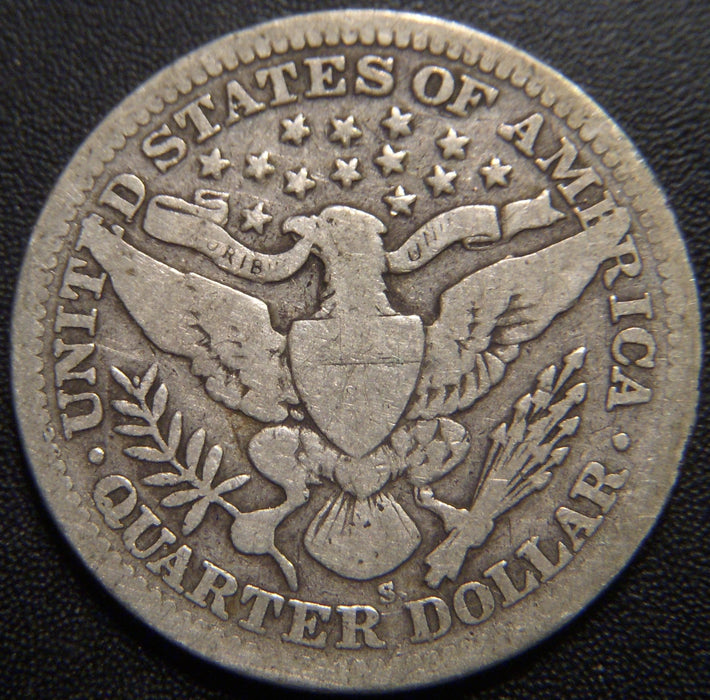 1909-S Barber Quarter - Very Good