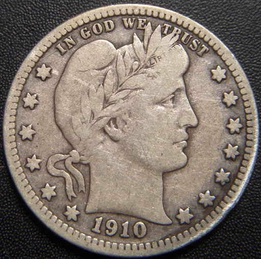 1910-D Barber Quarter - Very Good