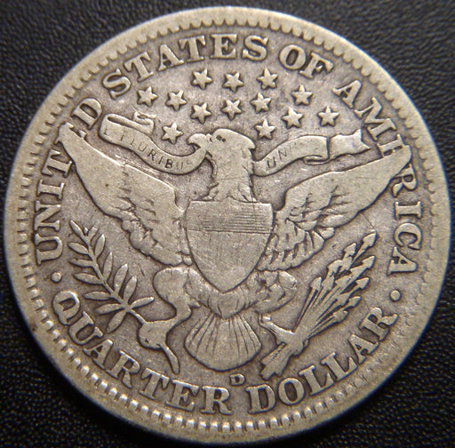 1910-D Barber Quarter - Very Good