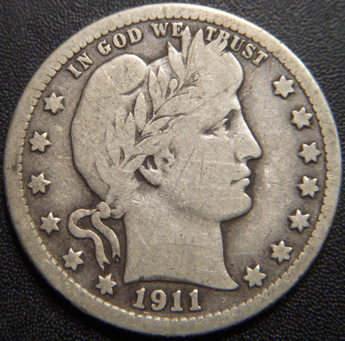 1911-S Barber Quarter - Very Good