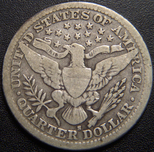 1911-S Barber Quarter - Very Good