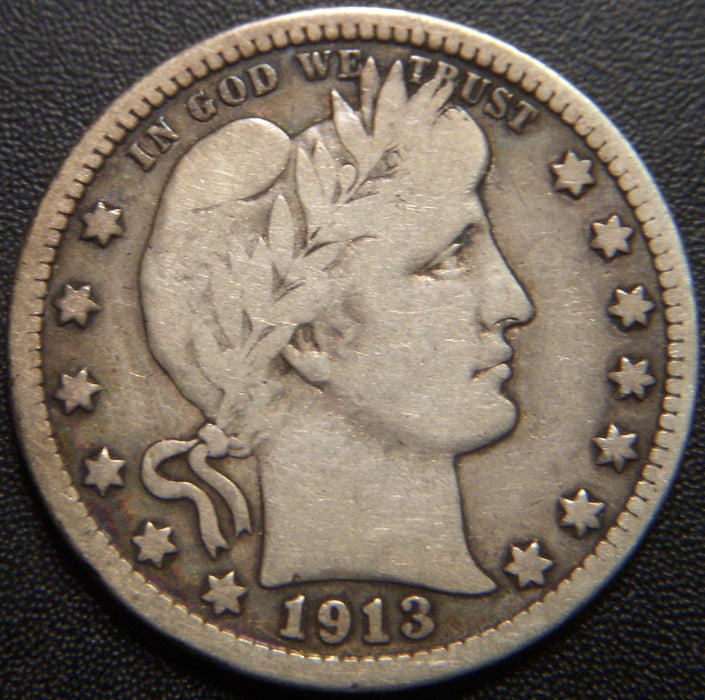 1913 Barber Quarter - Very Good