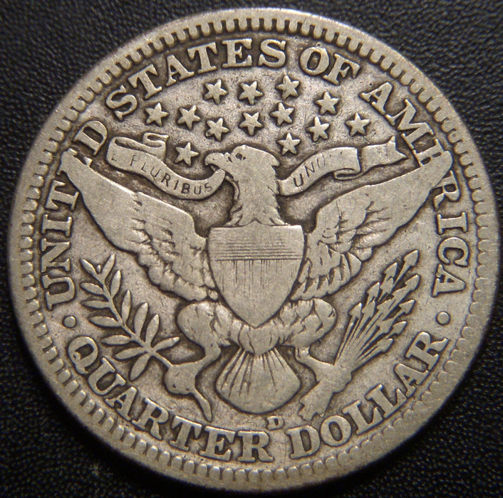 1913-D Barber Quarter - Very Good
