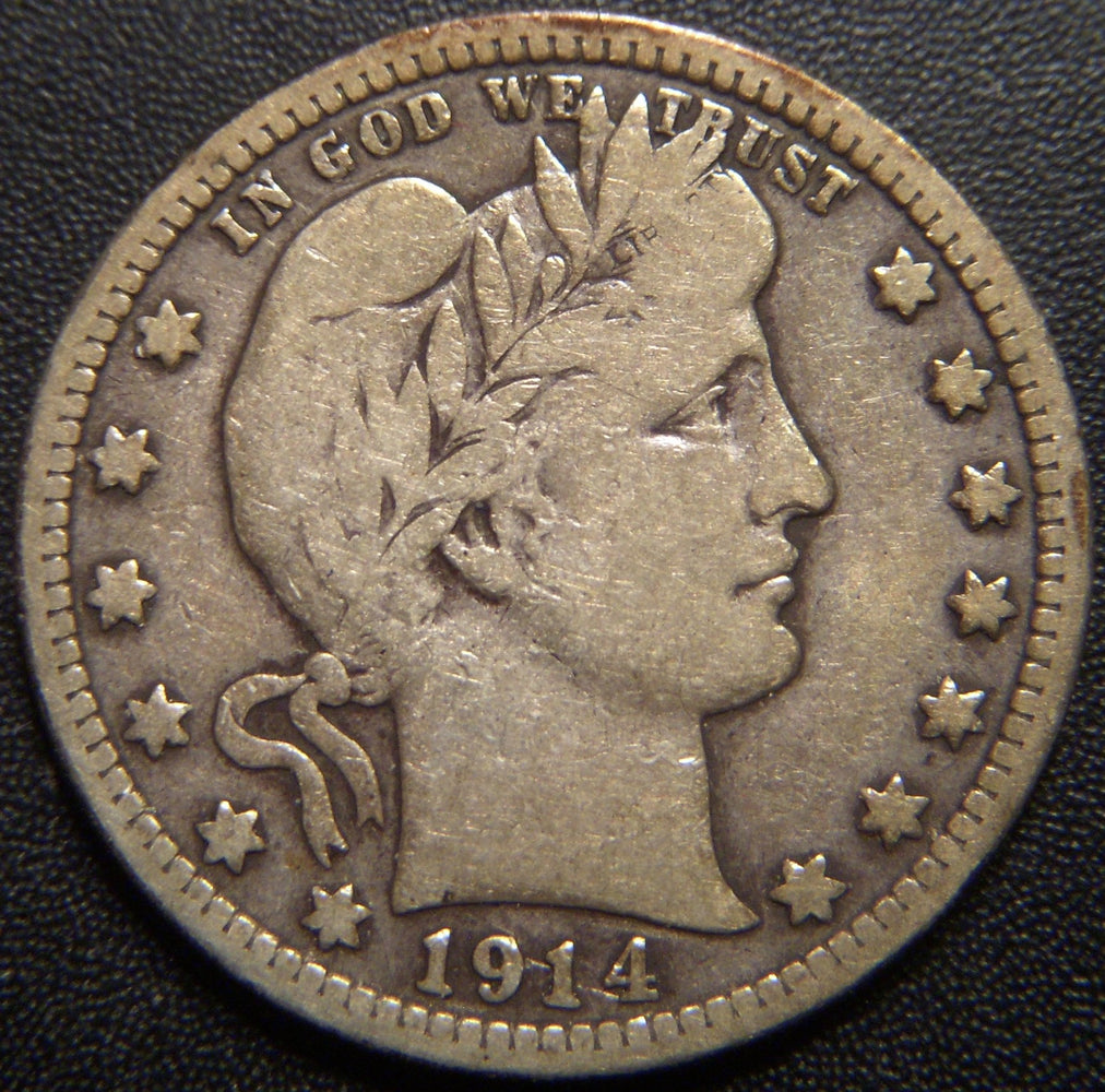 1914 Barber Quarter - Very Good