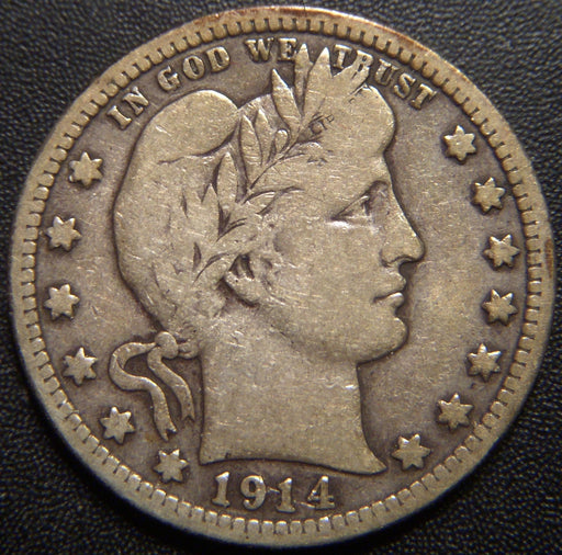 1914 Barber Quarter - Very Good