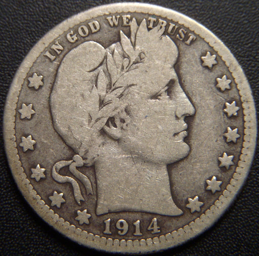 1914-S Barber Quarter - Very Good