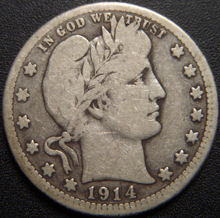 1914-S Barber Quarter - Very Good