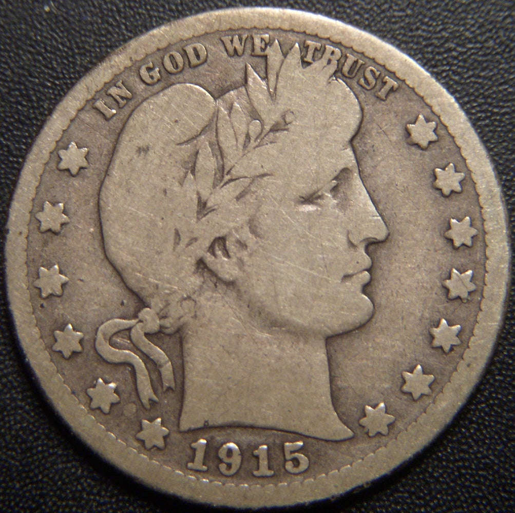 1915-S Barber Quarter - Very Good
