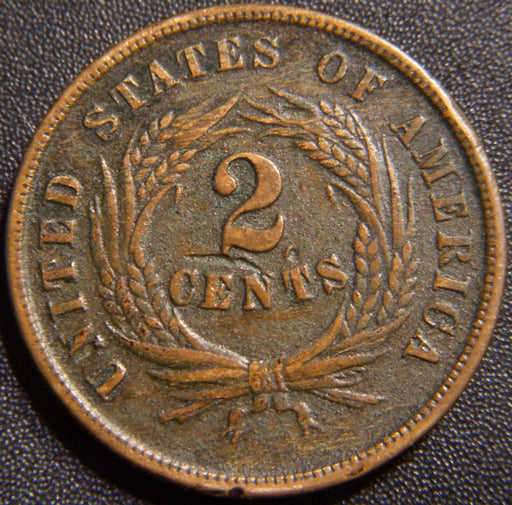 1864 Two Cent Piece - Very Fine