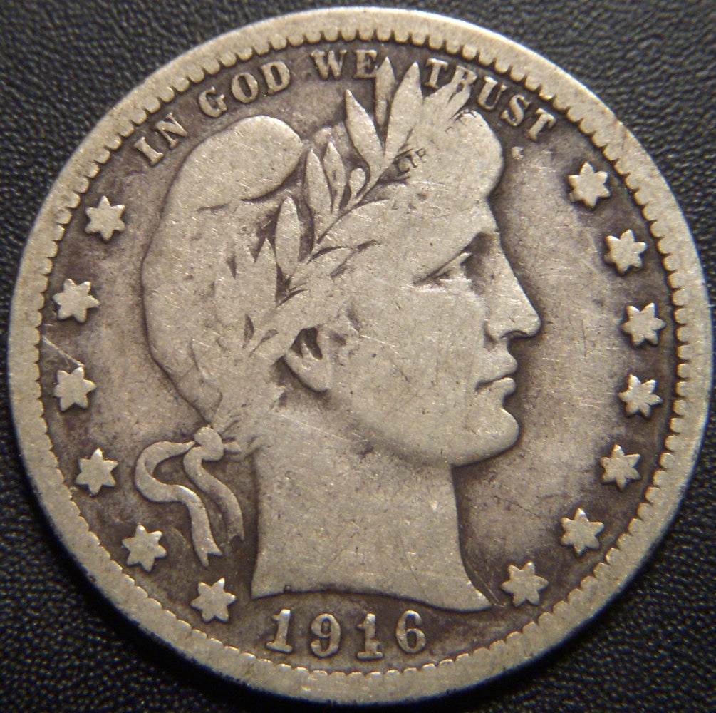 1916 Barber Quarter - Very Good