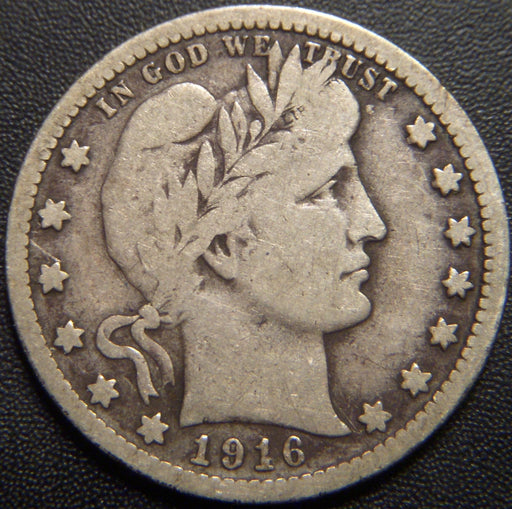 1916 Barber Quarter - Very Good