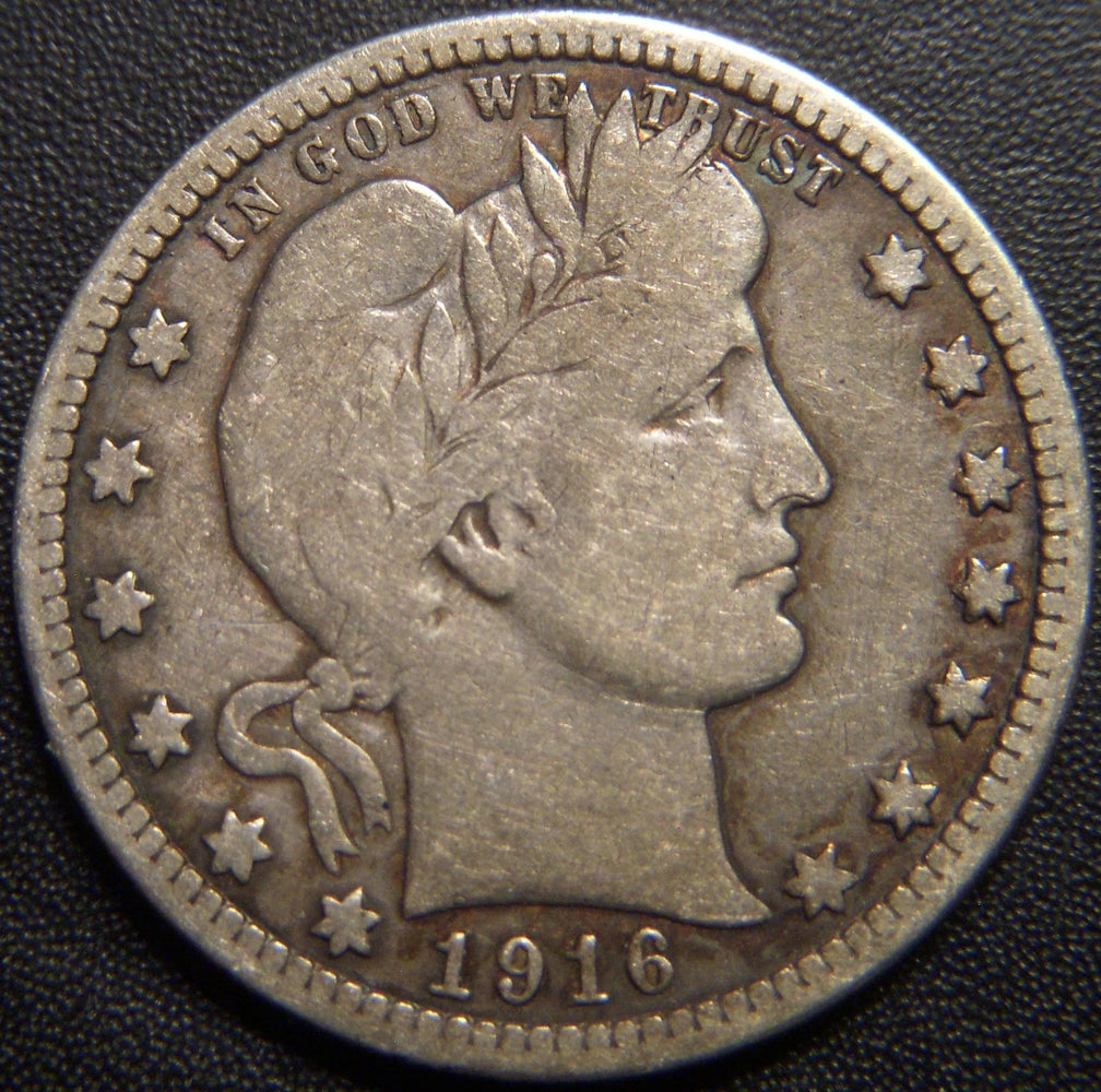 1916-D Barber Quarter - Very Good