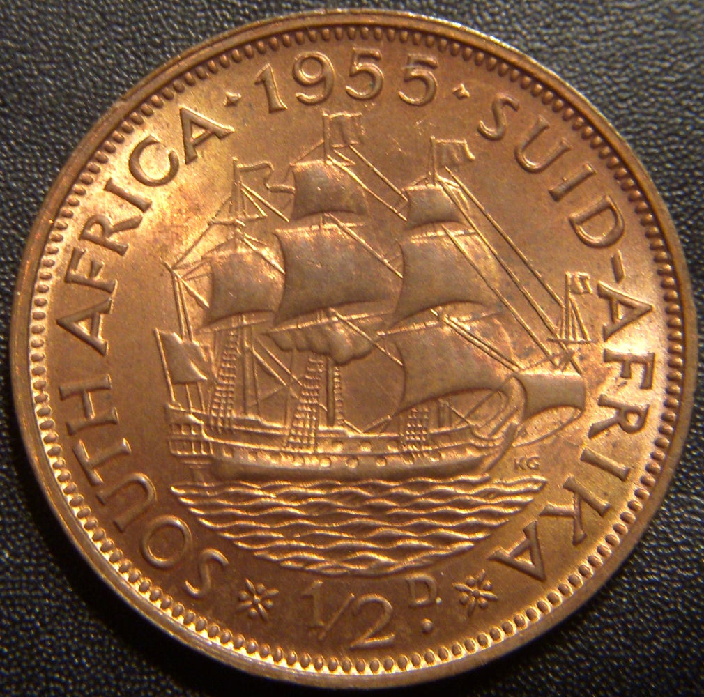 1955 1/2 Penny - South Africa