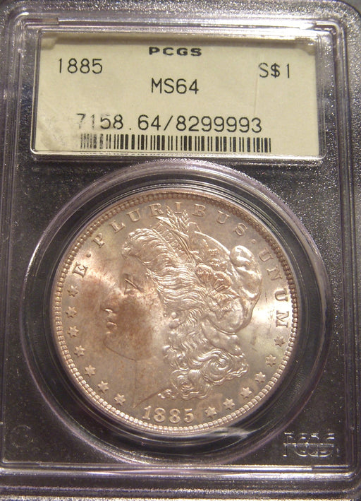 1885 Morgan Dollar - PCGS MS64