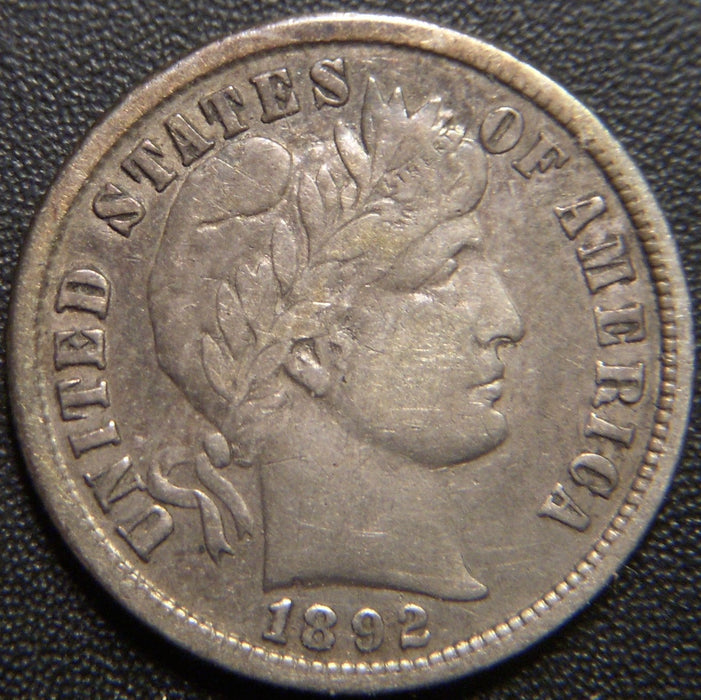 1892 Barber Dime - Fine