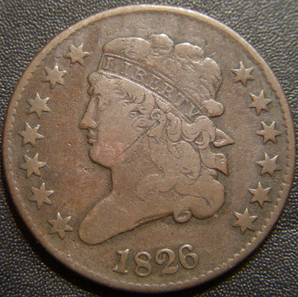 1826 Half Cent - Very Good