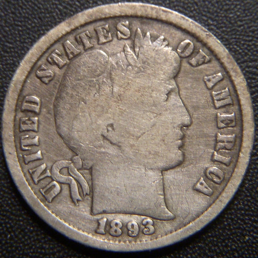 1893 Barber Dime - Good