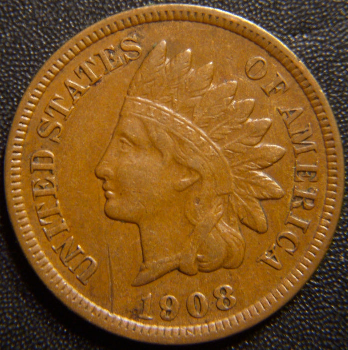 1908-S Indian Head Cent - Extra Fine