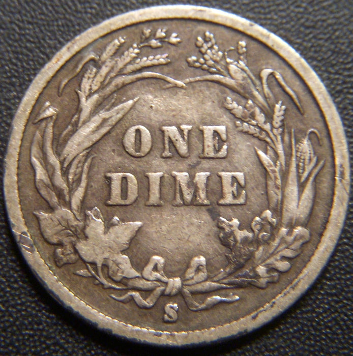1893-S Barber Dime - Very Good