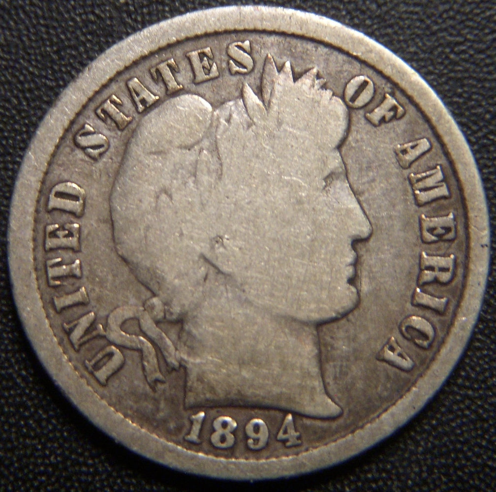 1894 Barber Dime - Good