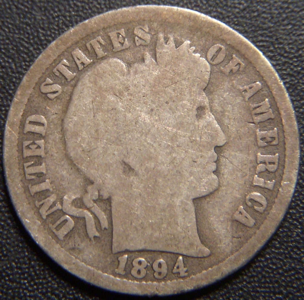 1894-O Barber Dime - Good