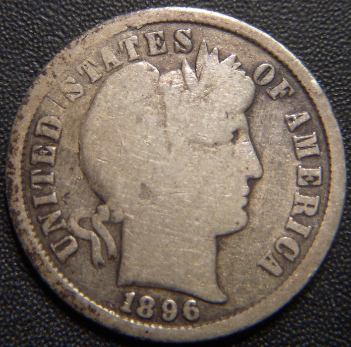 1896-S Barber Dime - Good