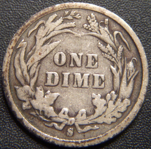 1896-S Barber Dime - Good