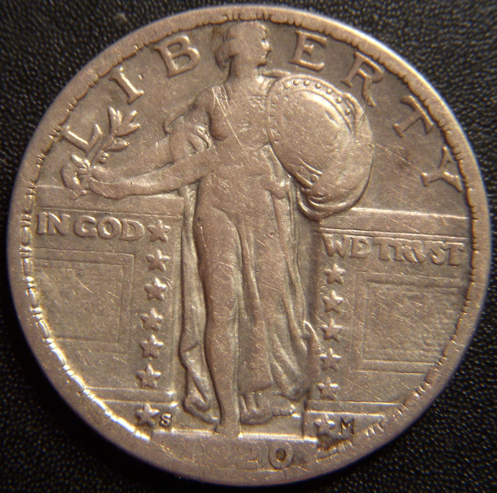 1920-S Standing Quarter - Very Fine
