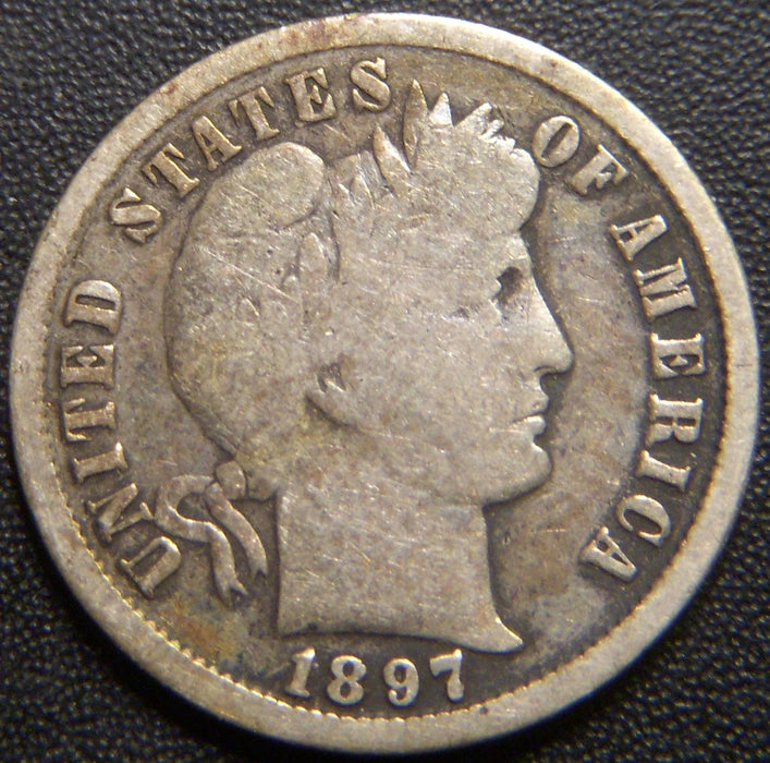 1897-S Barber Dime - Good