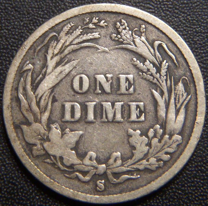 1897-S Barber Dime - Good