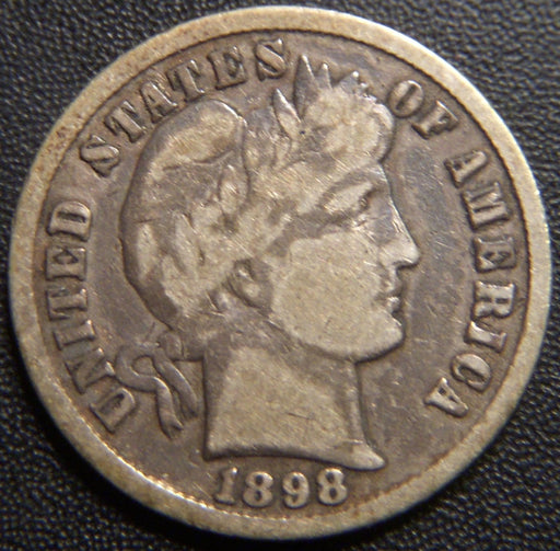 1898 Barber Dime - Very Good