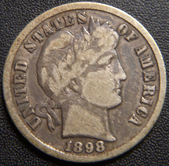 1898 Barber Dime - Very Good