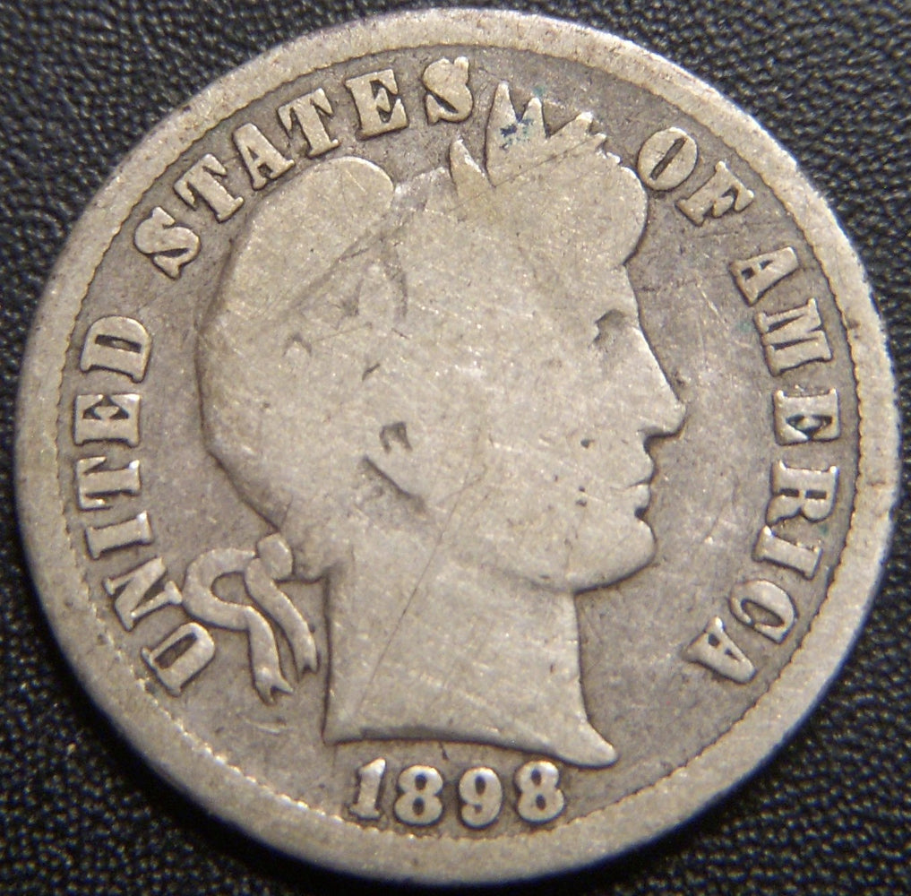 1898-O Barber Dime - Good