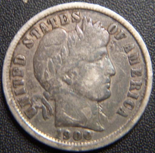 1900 Barber Dime - Very Good