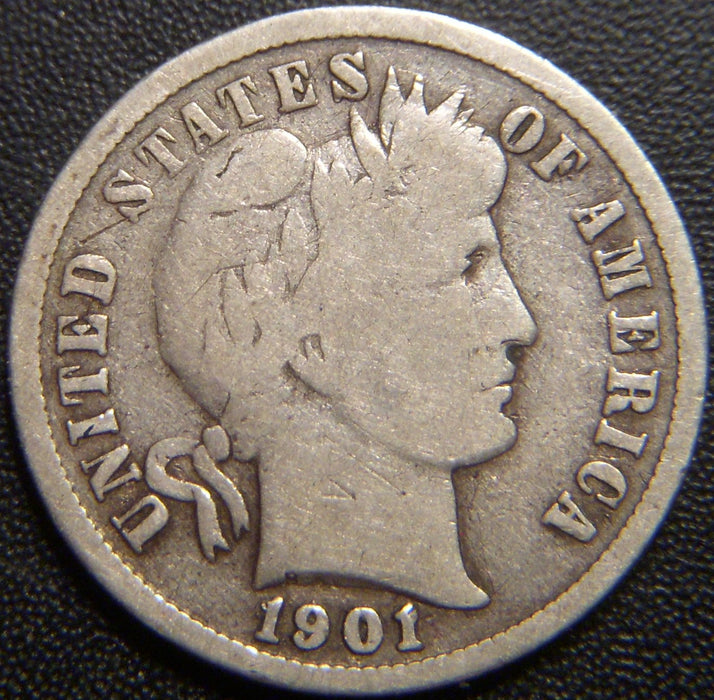 1901-S Barber Dime - Good