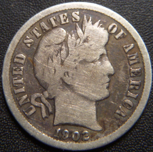 1902-O Barber Dime - Good