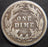 1902-O Barber Dime - Good