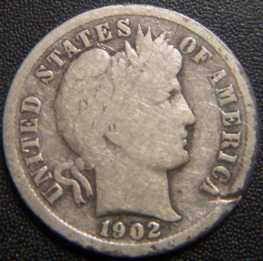 1902-S Barber Dime - Good