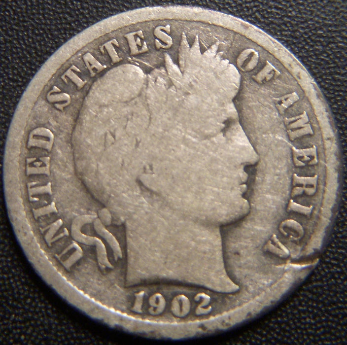 1902-S Barber Dime - Good