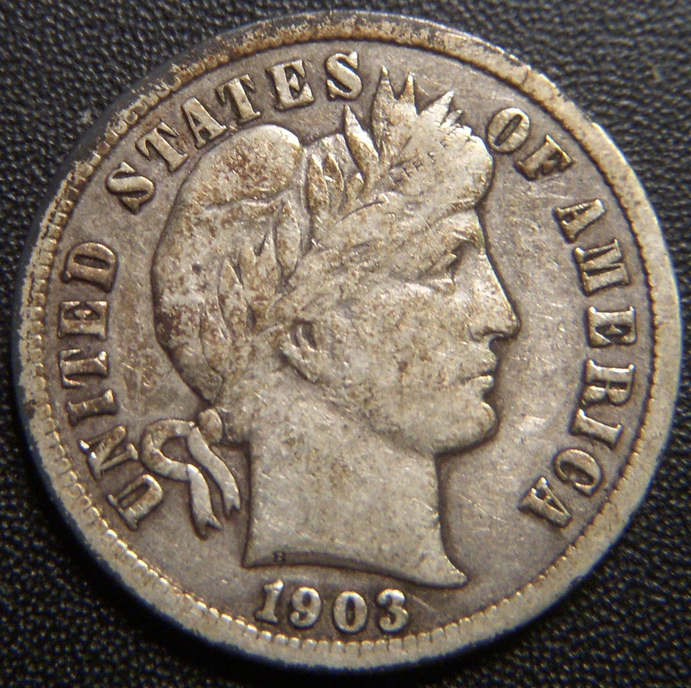 1903 Barber Dime - Fine
