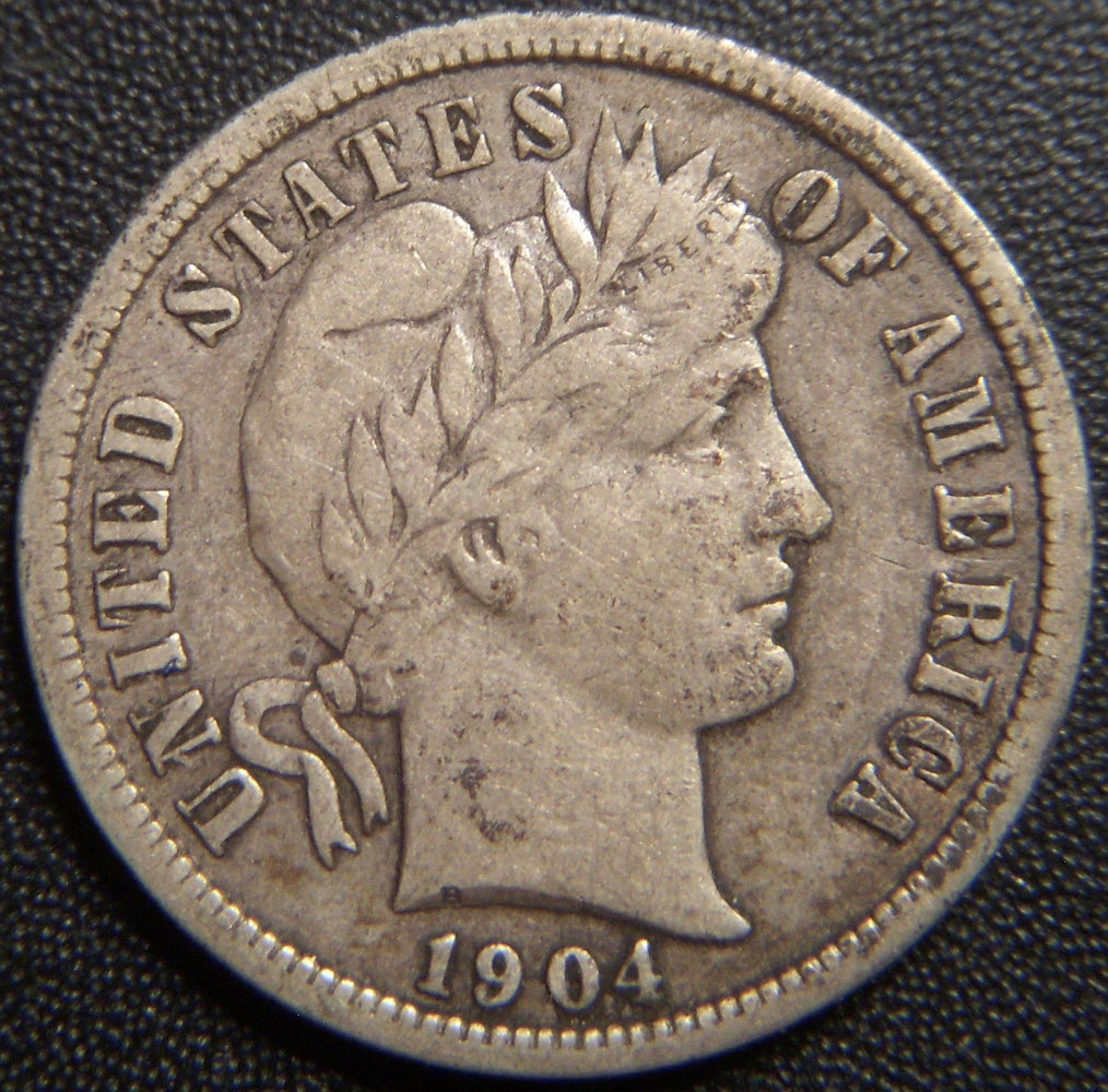 1904 Barber Dime - Fine