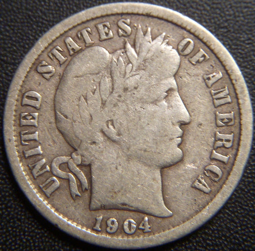 1904-S Barber Dime - Very Good