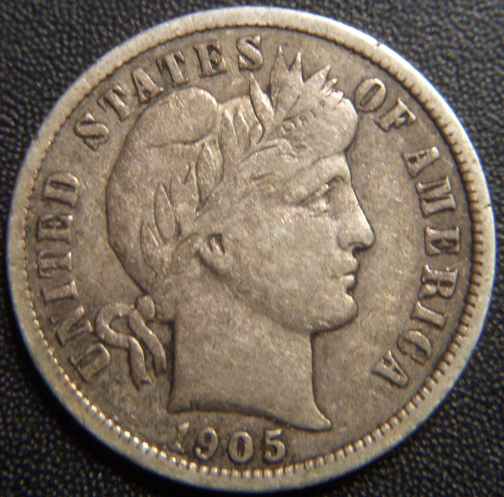 1905 Barber Dime - Fine