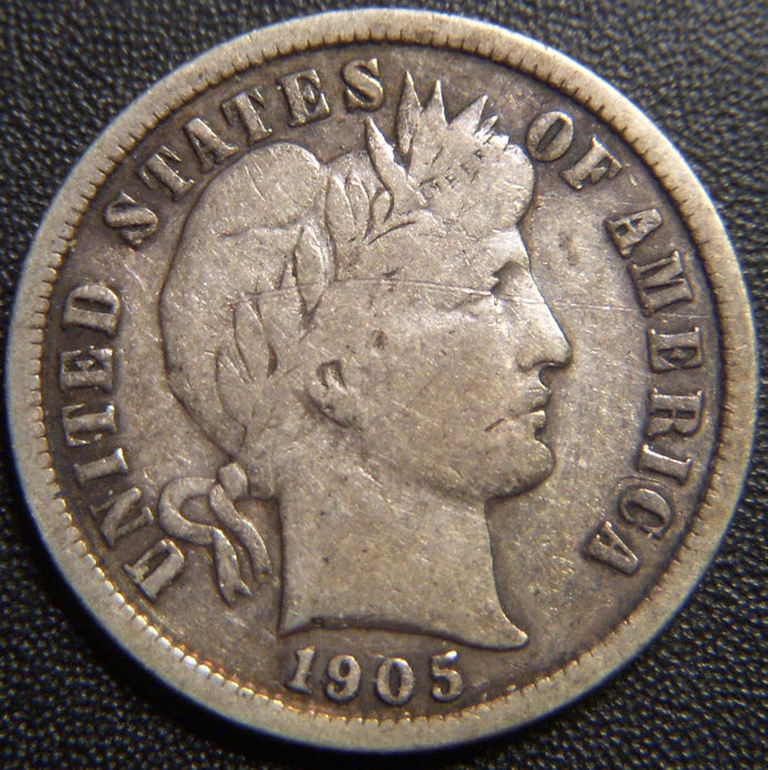 1905-S Barber Dime - Fine