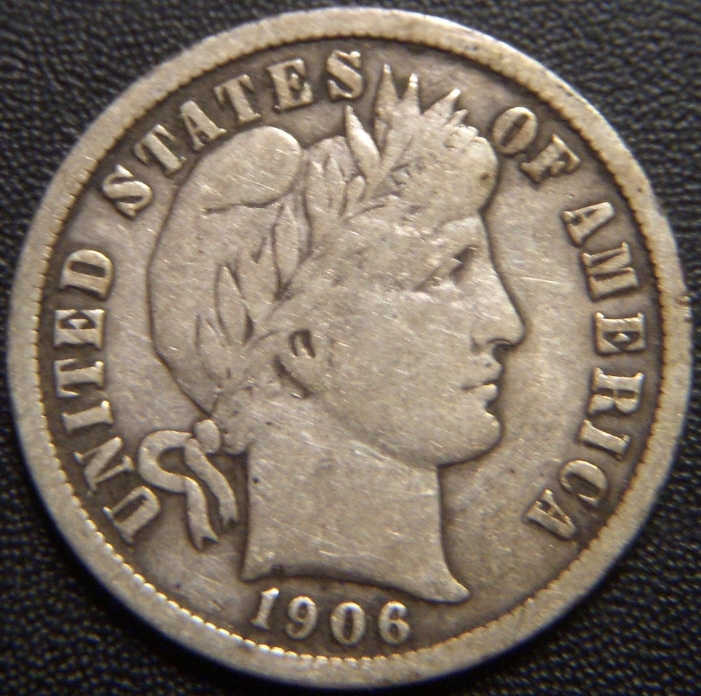 1906-D Barber Dime - Fine