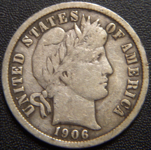1906-D Barber Dime - Fine