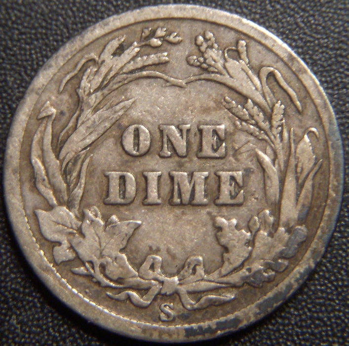 1906-S Barber Dime - Very Good