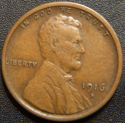 1916-S Lincoln Cent - Very Fine
